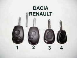 Dacia, renault,  autokluč, obal kluca