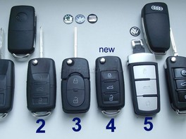 VW, škoda, seat,AUDI obal kluča,  autoklúč