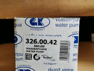 GK 980189 Vodné čerpadlo 2.4 alebo 2.5 tdi